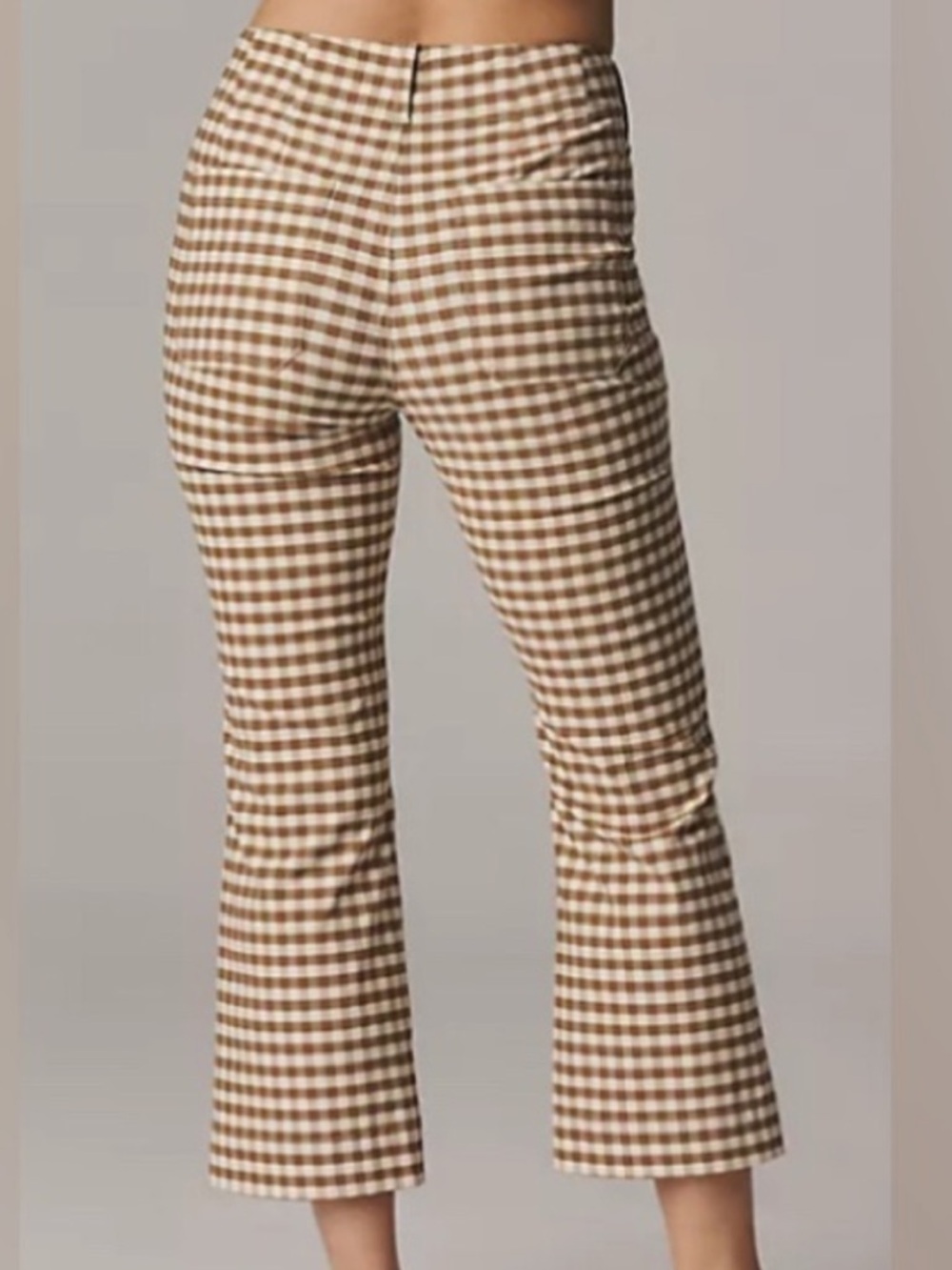 Anthropologie Maeve Gingham Ankle Pants - Picture 3 of 7